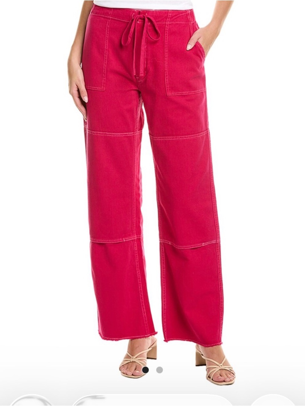Re/Done Straight-Leg Jeans - Fuchsia Pink